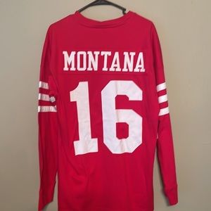 Mitchell and Ness Vintage Throwback Joe Montana Jersey